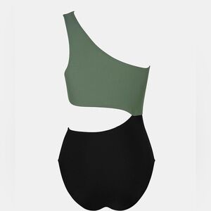 Cupshe One Piece One Shoulder Monokini Brown Swimsuit Women's M NEW